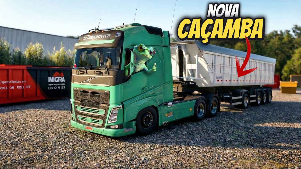 ESTREANDO NOVA CAÇAMBA! Viagem com L4G4RTIX4 no Volvão 🚚🔥 ETS2