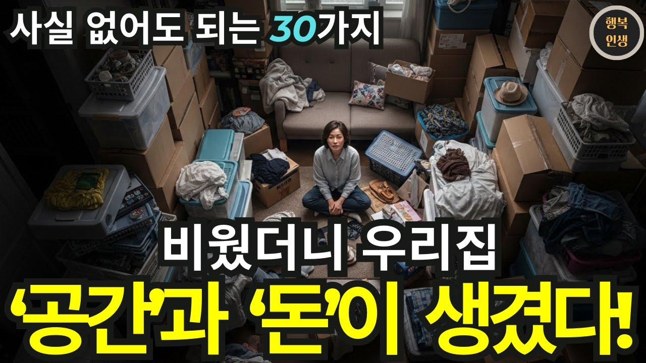사실 없어도 되는 30가지 | 비웠더니 돈과 공간이 생겼다| 미니멀리즘 | 행복인생