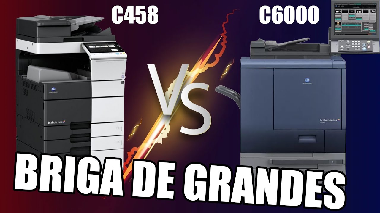 Teste de Qualidade Konica Minolta C458 VS. C6000