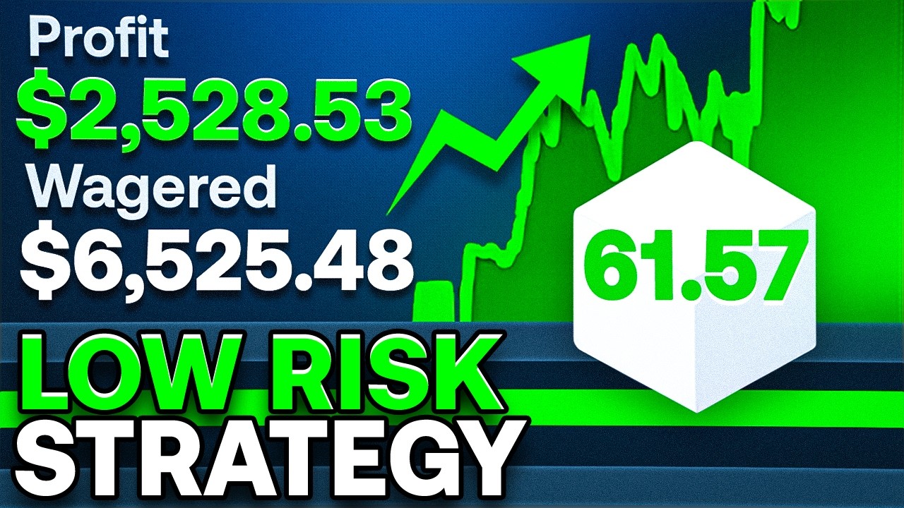 I TRIED OUT A LOW RISK DICE STRATEGY ON STAKE!