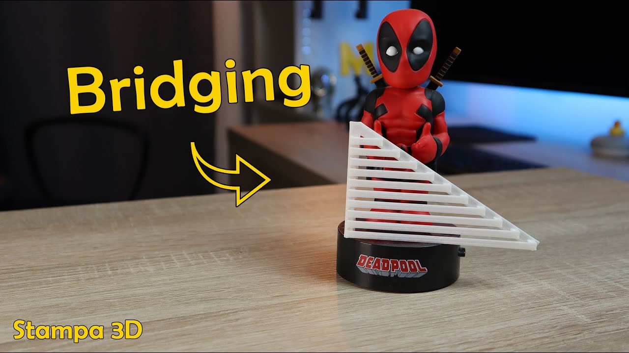 Test PLA Ep.4 - Controlliamo la massima distanza di sbalzo senza supporti con il BRIDGING