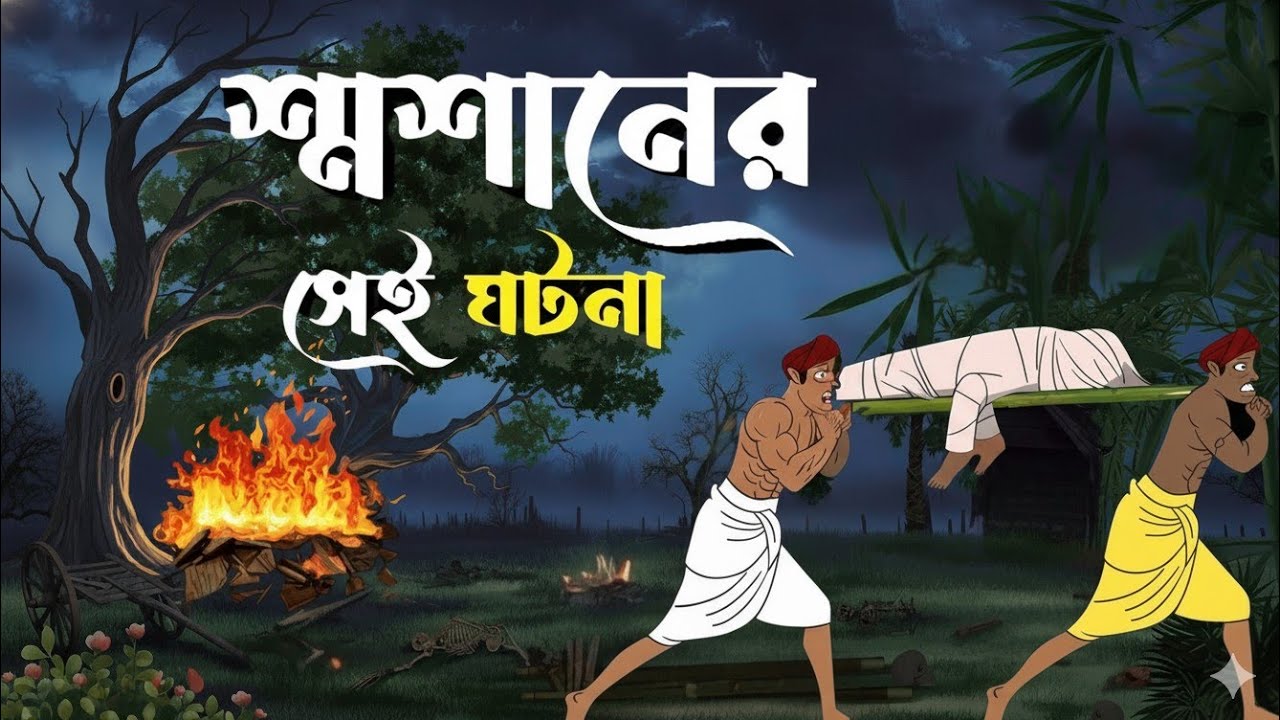 শ্মশানের সেই ঘটনা | Bhuter Cartoon | Pisach | গ্রাম বাংলার ভূত | ghost stories | pret