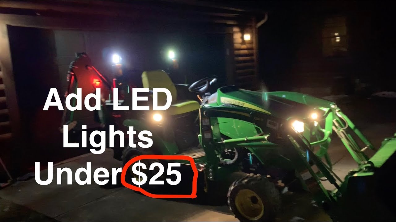 John Deere 1025r quick and easy LED lights