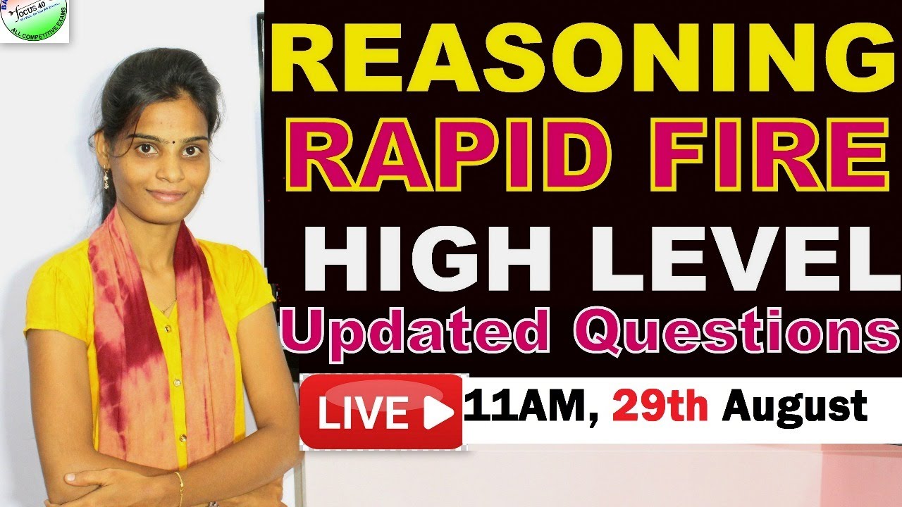REASONING RAPID FIRE (SSC || RRB || ALL COMPETITIVE EXAMS)