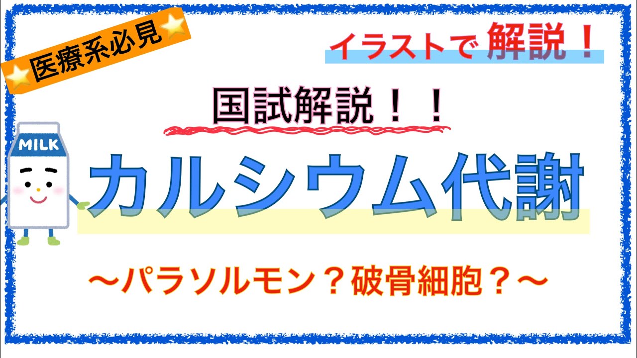 教科書をわかりやすく！「カルシウム代謝」〜腎不全で低カルシウム血症になる仕組みとは？〜