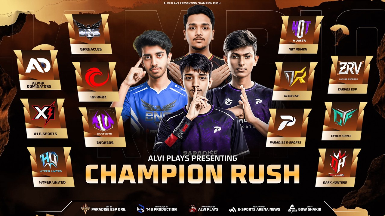 [🔴LIVE] CHAMPION RUSH | ALVI PLAYS PRESENTS RAMADAN MUBARAK SPECIAL TOURNAMENT SEASON-1