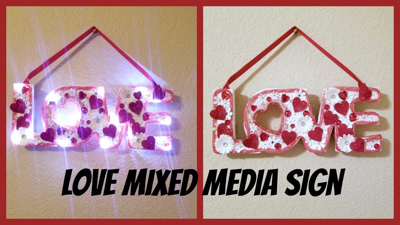 Love Dollar Tree Mixed Media Sign