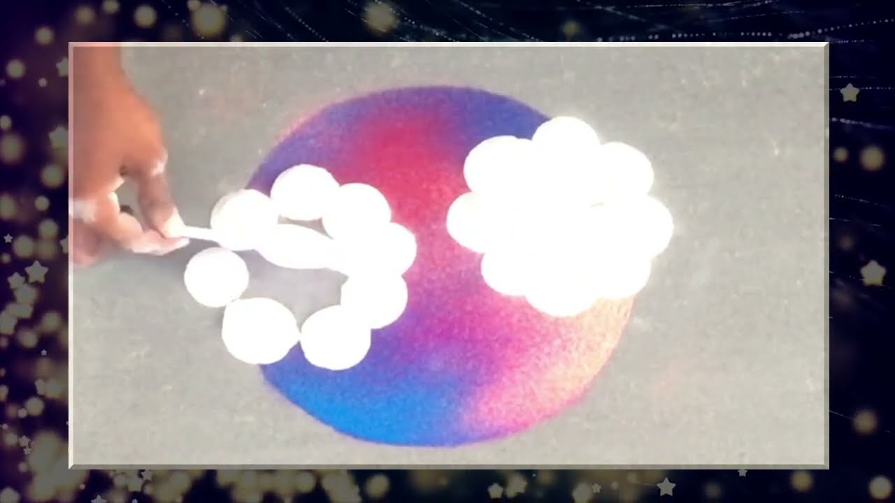 Art Vlog | Art Therapy | Satisfying Video | Muggulu 2022 | Mindful Art | Free Hand Design | Rangoli