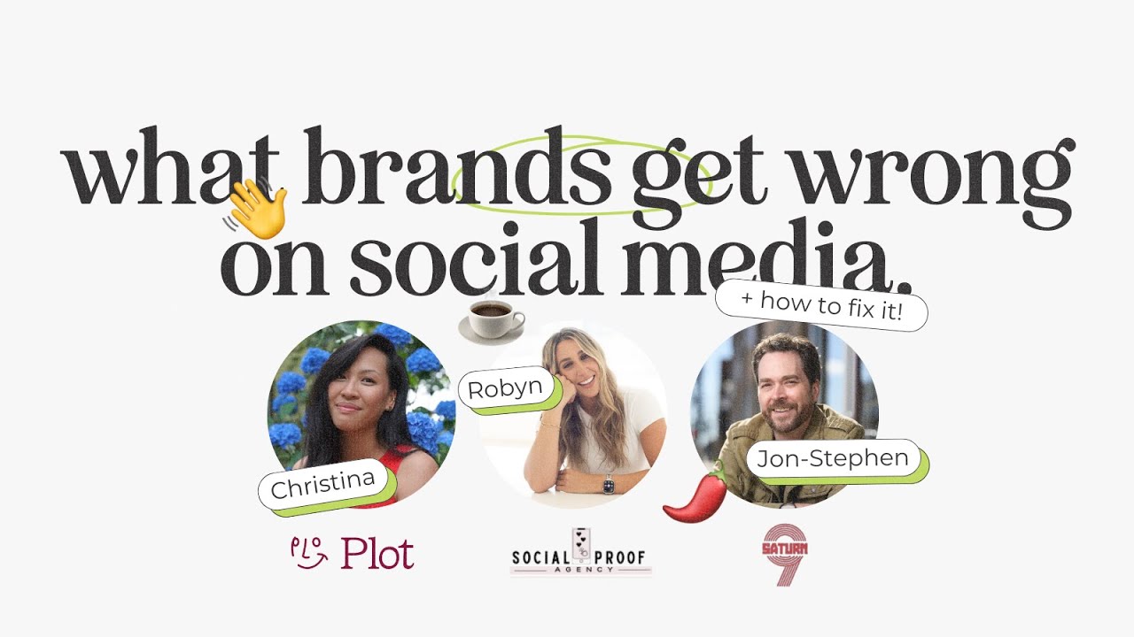 what brands get wrong on social media in 2025 with Jon-Stephen, Plot's Christina Le and Robyn Nissim
