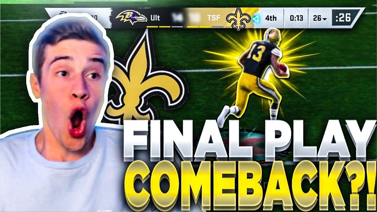 INSANE FINAL PLAY COMEBACK?! | ALL TIME SAINTS THEME TEAM GAMEPLAY MADDEN 20!!