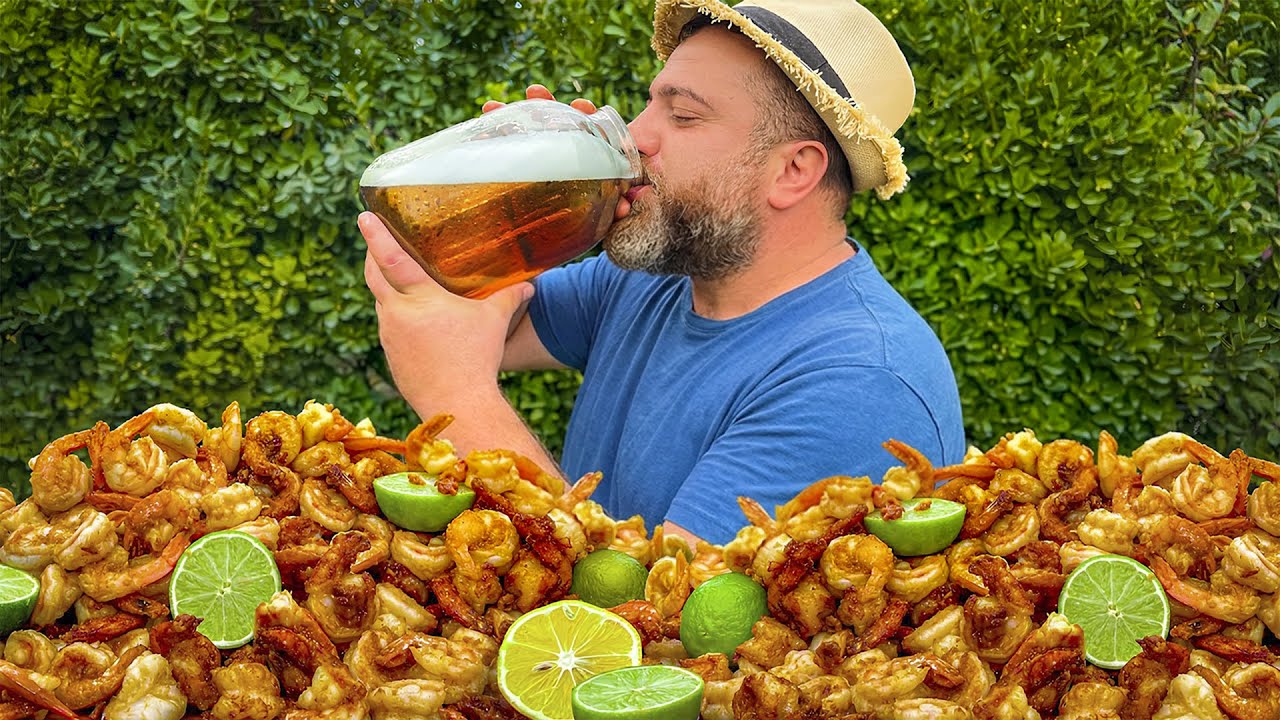 Camarones Gigantes en Rebozado con Cerveza Artesanal 🍤🍺 | Receta Rural