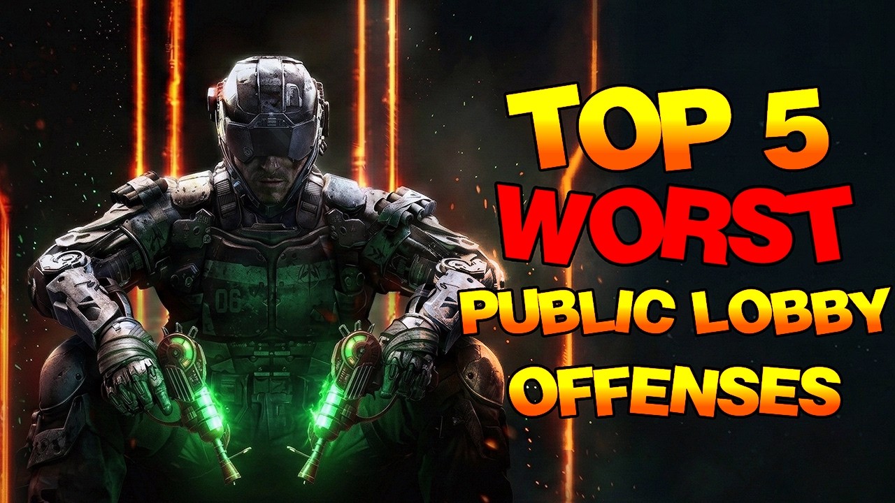 Top 5 Worst Zombie Public Lobby Offences - Black Ops 3