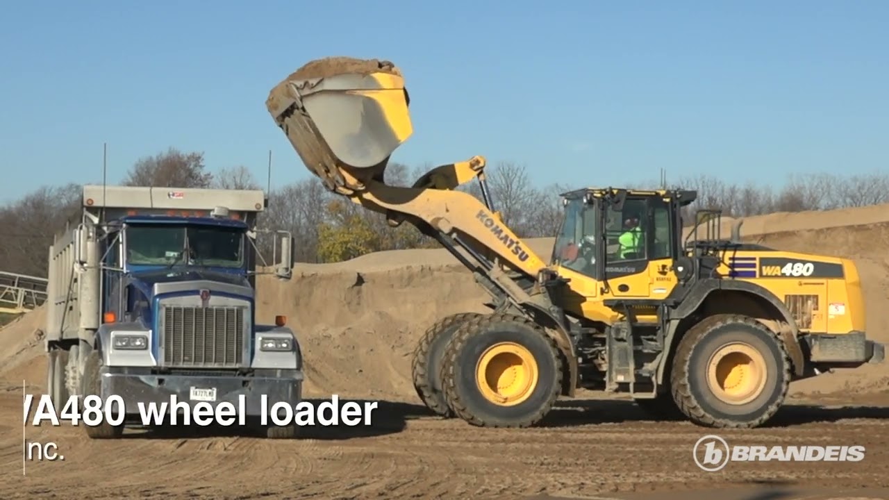 Komatsu WA480 Wheel Loaders from Brandeis Machinery are Productive for US Aggregates Inc.