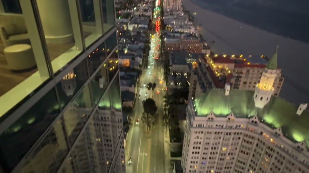 Sunset at the Long Beach, CA 