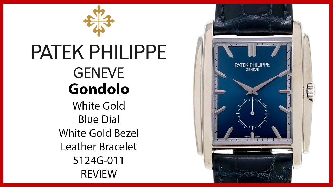 ▶ Patek Philippe Gondolo White Gold Blue Sunburst Index 5124G-011 - REVIEW
