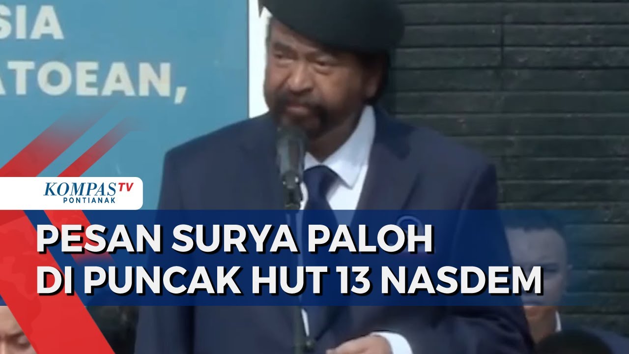 Puncak HUT ke-13 Partai NasDem, Ketum Surya Paloh Sampaikan Amanat untuk Kader