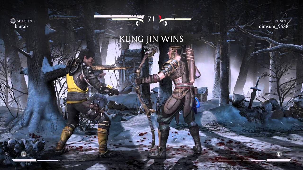 Mortal Kombat X_ binraix (Shaolin) vs dimsum_9488 (Ronin) - who is faster?