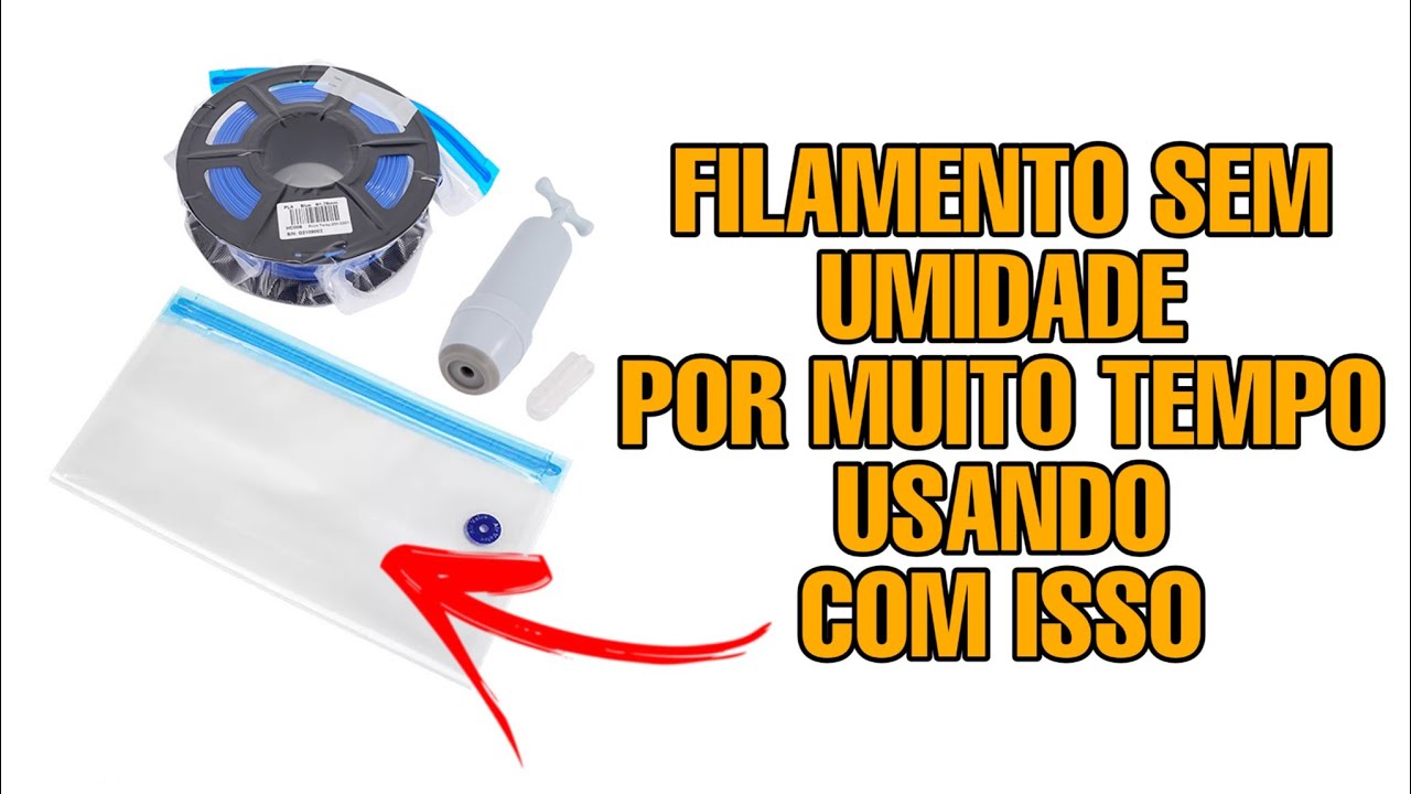 Comprei saco a vacuo deixe seu filamento seco por meses link onde comprar na descrição dr sincero
