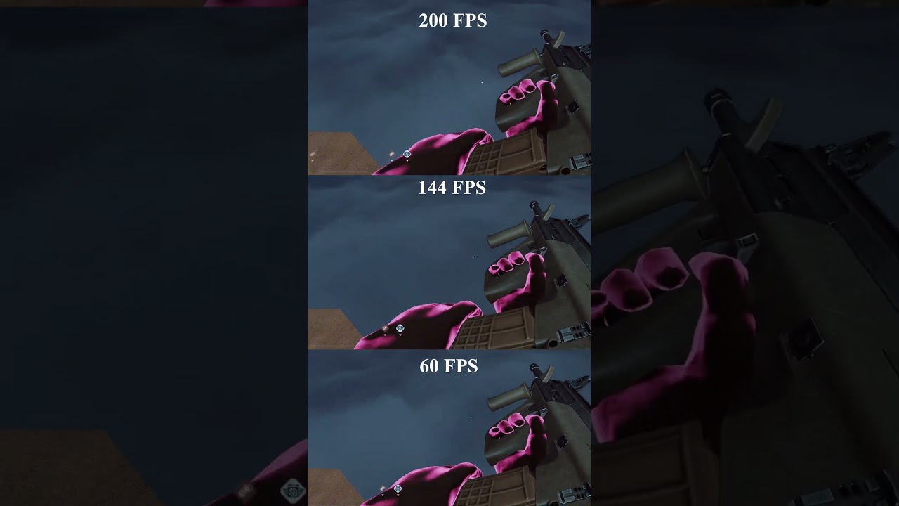 Bloodstrike 200 fps vs 144 fps vs 60 fps comparison #bloodstrike #comparison #fpscomparison