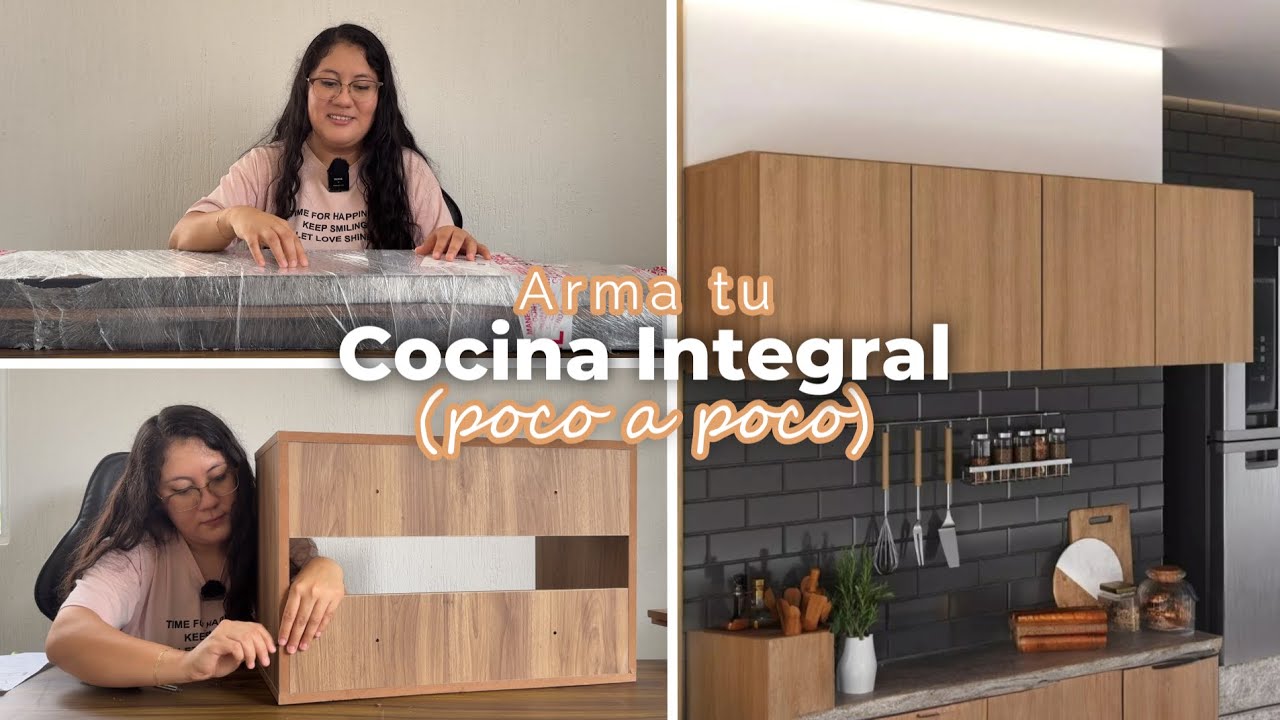 ✅ ¡Armando mi propia COCINA INTEGRAL! Excelente opción para cocinas PEQUEÑAS (Lo NECESITABA) | MB 🌎