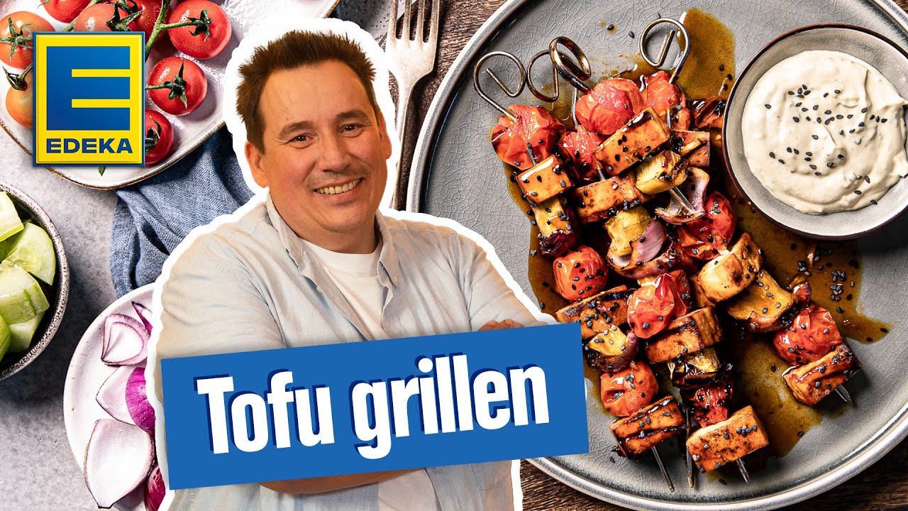 Tofu grillen I Tofu marinieren in Sojaso&szlig;e