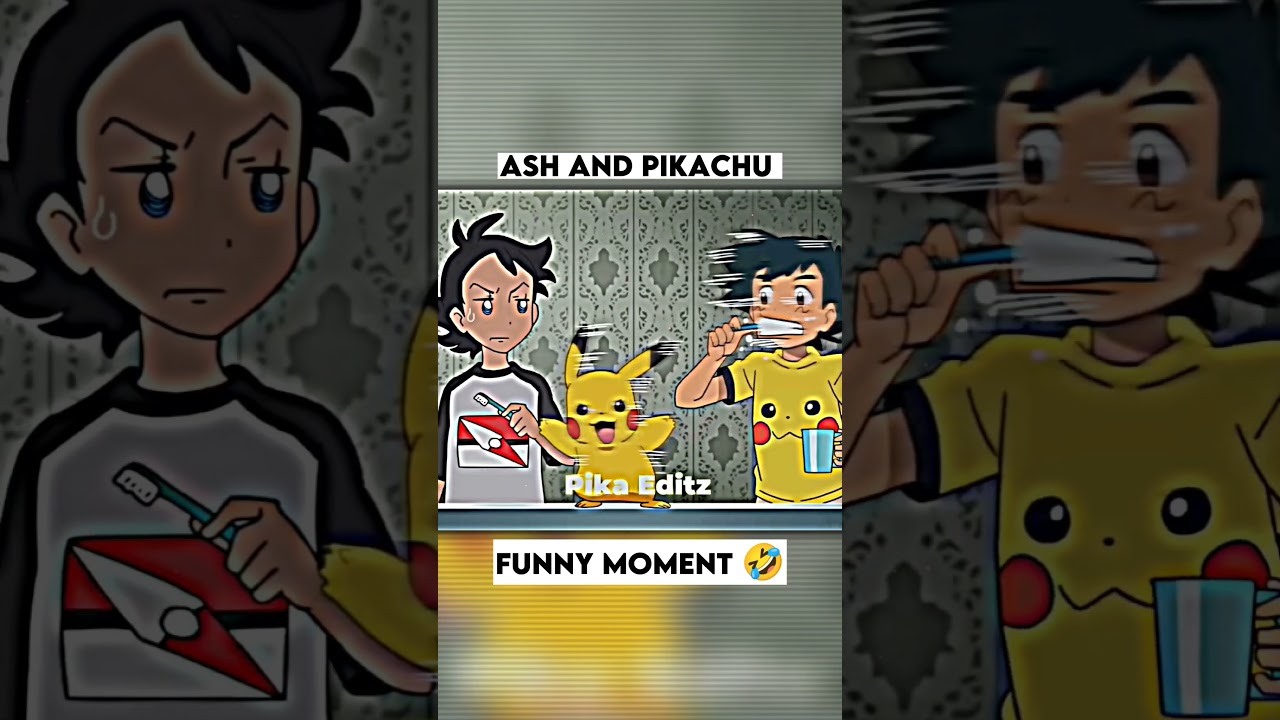 Ash and Pikachu Funny Moment 🤣 ||