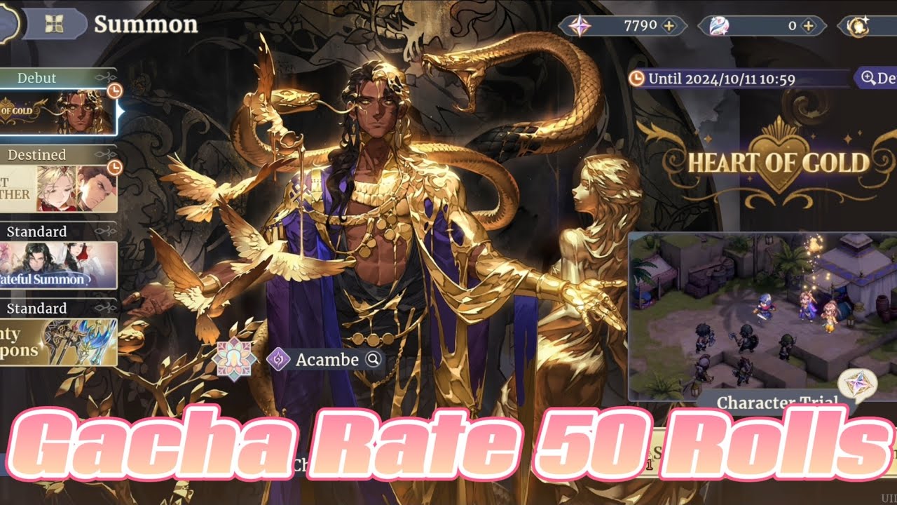 Sword of Convallaria Global - Acambe - Gacha Rate 50 Rolls!
