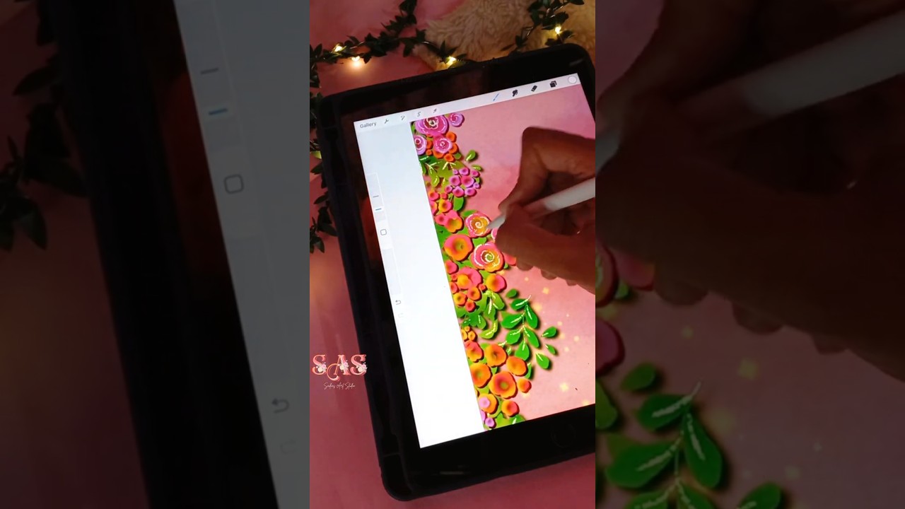 Design digital wedding invitation card #shorts #procreate #drawing