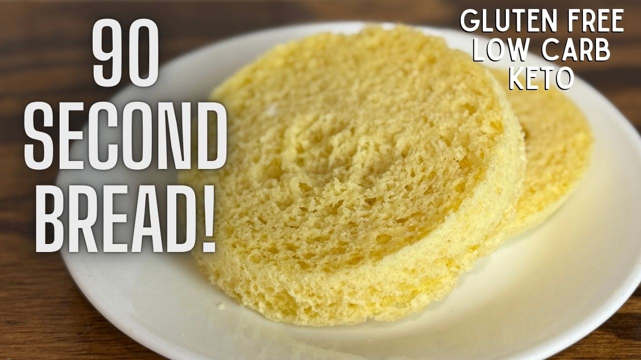 90-Second Microwave Bread (Keto, Low Carb, Gluten Free!)