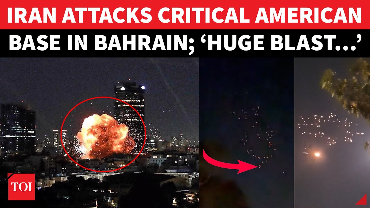 US Base ‘DESTROYED’ In Bahrain; Iran Launches Ferocious Attack After Tehran Bombardment | Watch