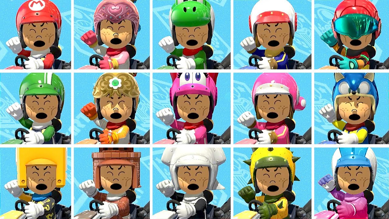 Mario Kart 8 Deluxe - Unlocking ALL Mii Racing Suits (Amiibo + DLC)