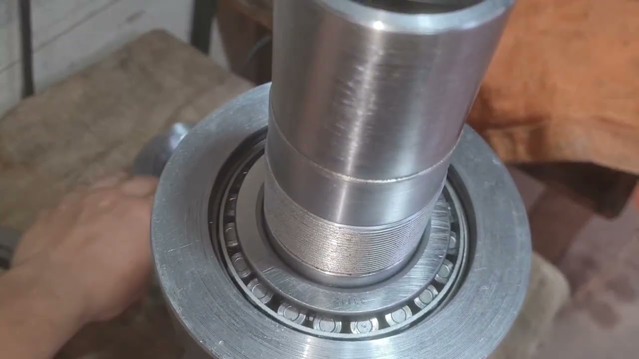 Torno mecânico caseiro vídeo 16 "EIXO ÁRVORE PRONTO em Detalhes" # homemade lathe. 