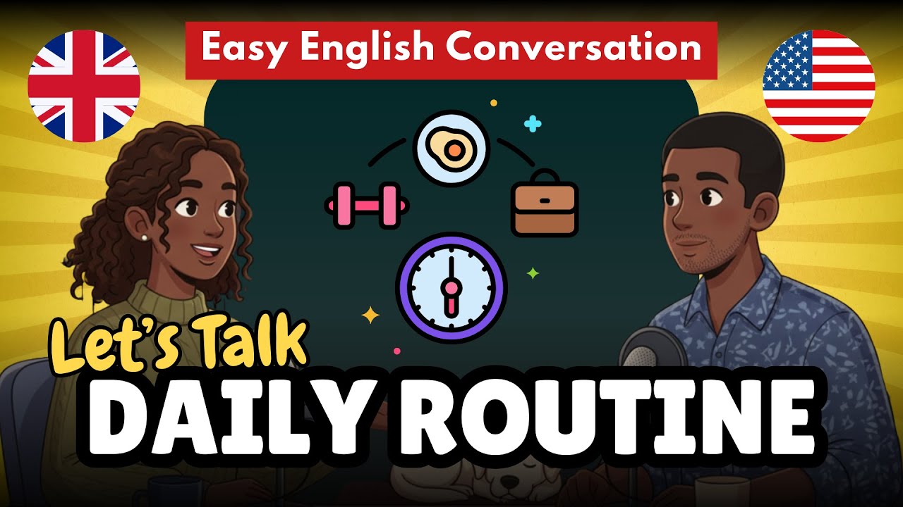 Talk About Your Day | Daily Routine in English | Easy English Conversation (A1)