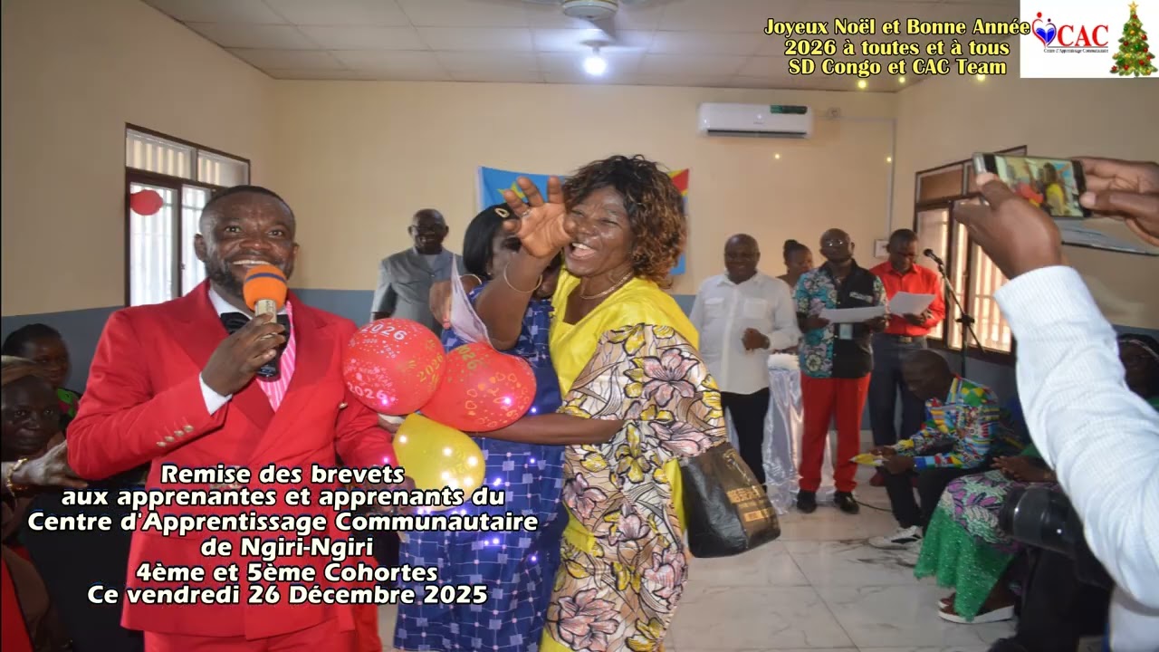 CAC NGIRI-NGIRI REMISE DES BREVETS AUX APPRENANTES ET APPRENANTS 4eme et 5eme COHORTE CE 26 DÉC 2026