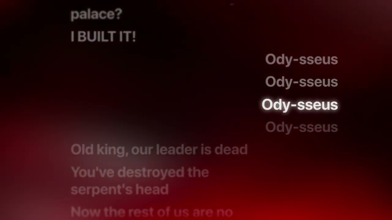 Odysseus (Karaoke Version) | EPIC: The Ithaca Saga