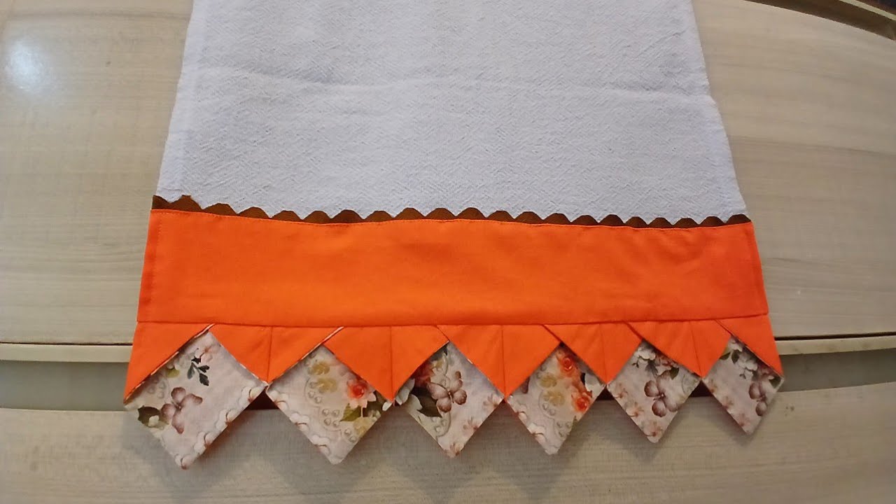 apenas 3 quadradinhos! vejam o resultado #pano de prato. 