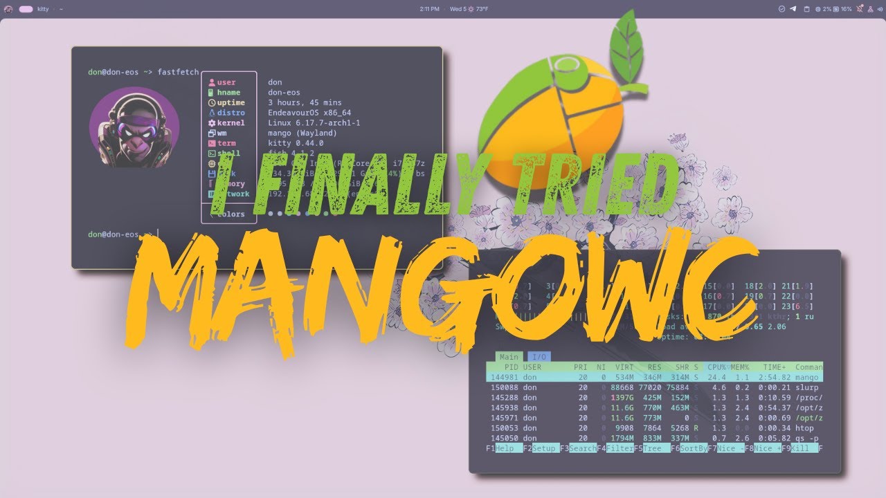 Первые впечатления от MangoWC &mdash; обзор нового оконного менеджера Wayland