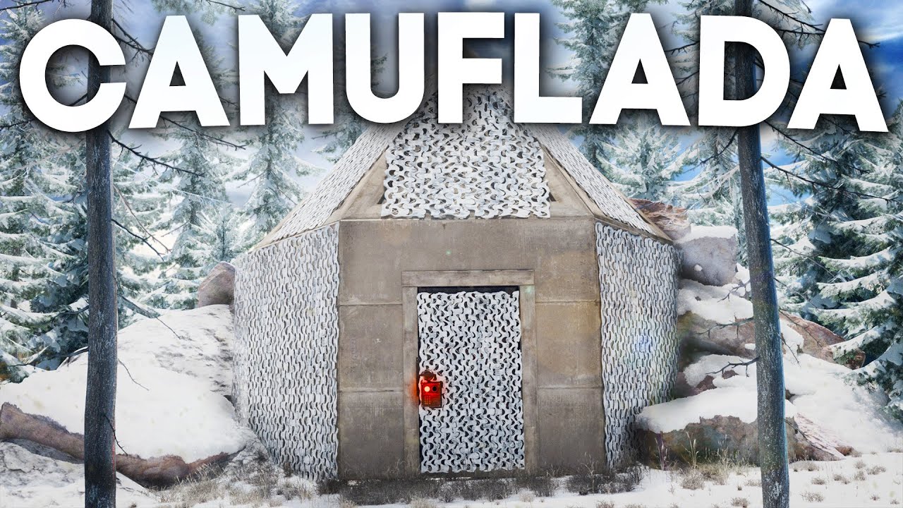 Eu construí uma base invisível na neve