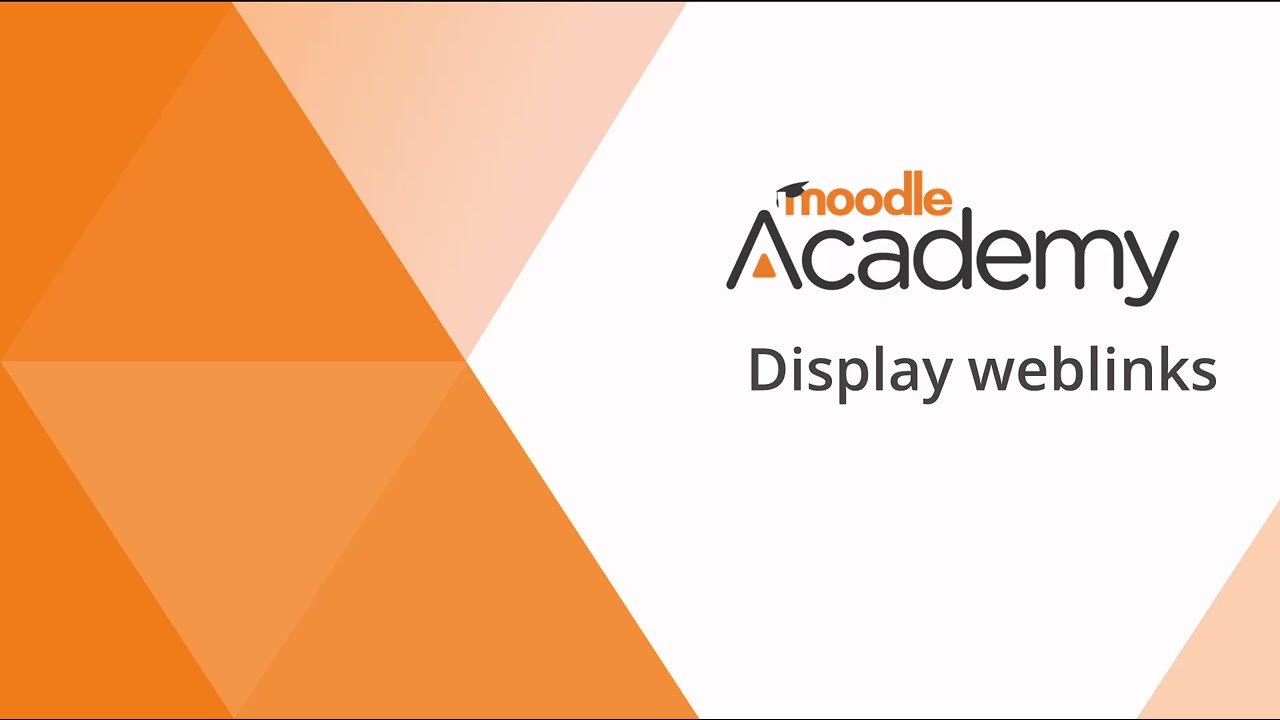 URL Weblinks in Moodle
