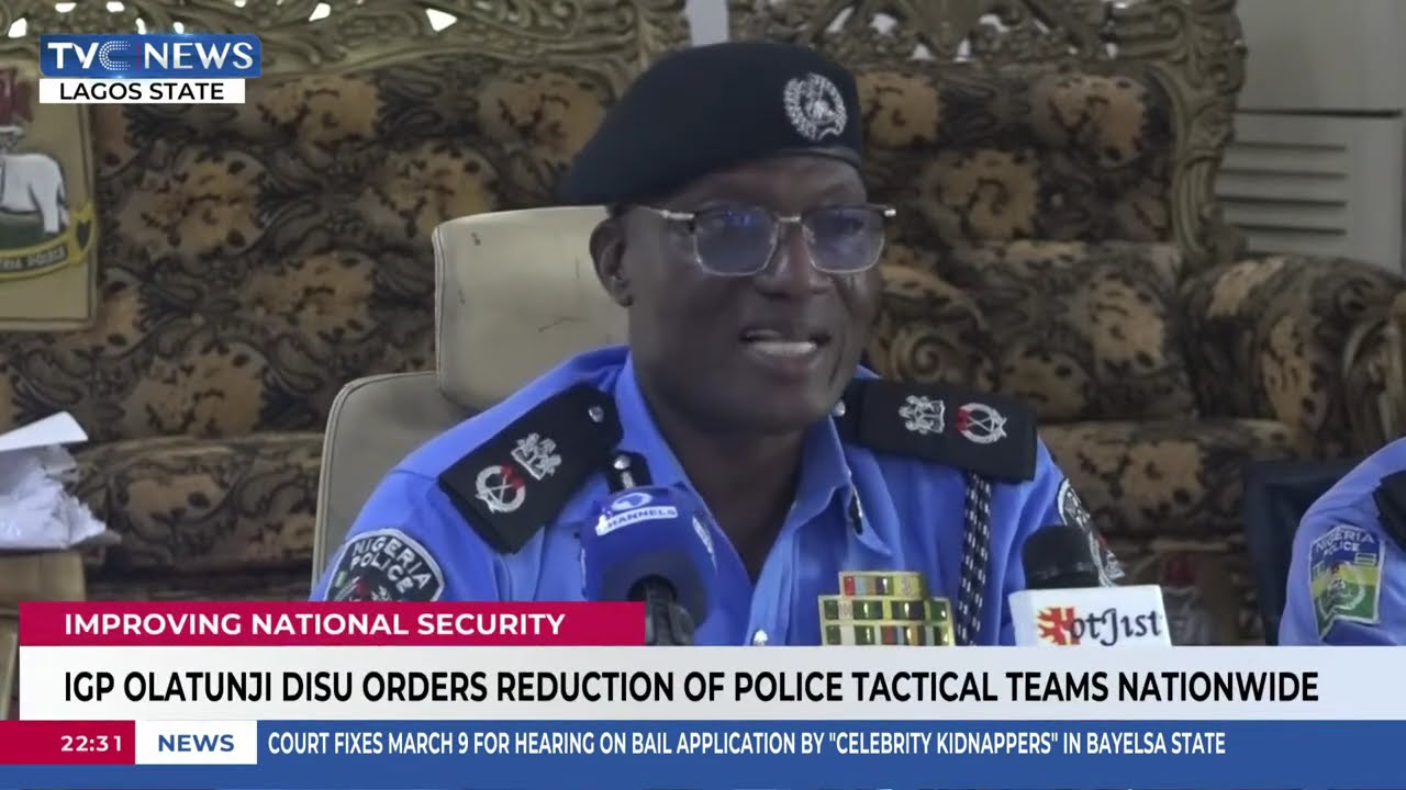 IGP Tunji Disu Orders Reduction Of Police Tactical Teams Nationwide