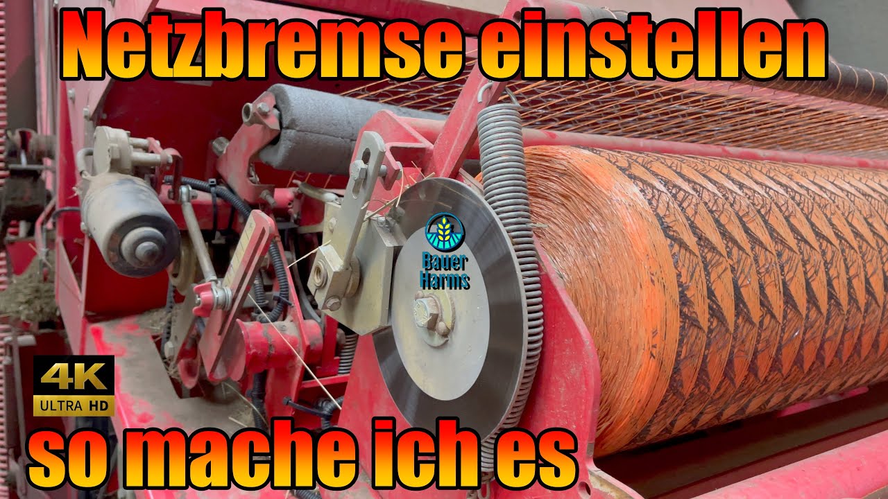 Einstellung der Netzbremse bei Lely Welger Fendt MF aus Wolfenbüttel so mache ich es
