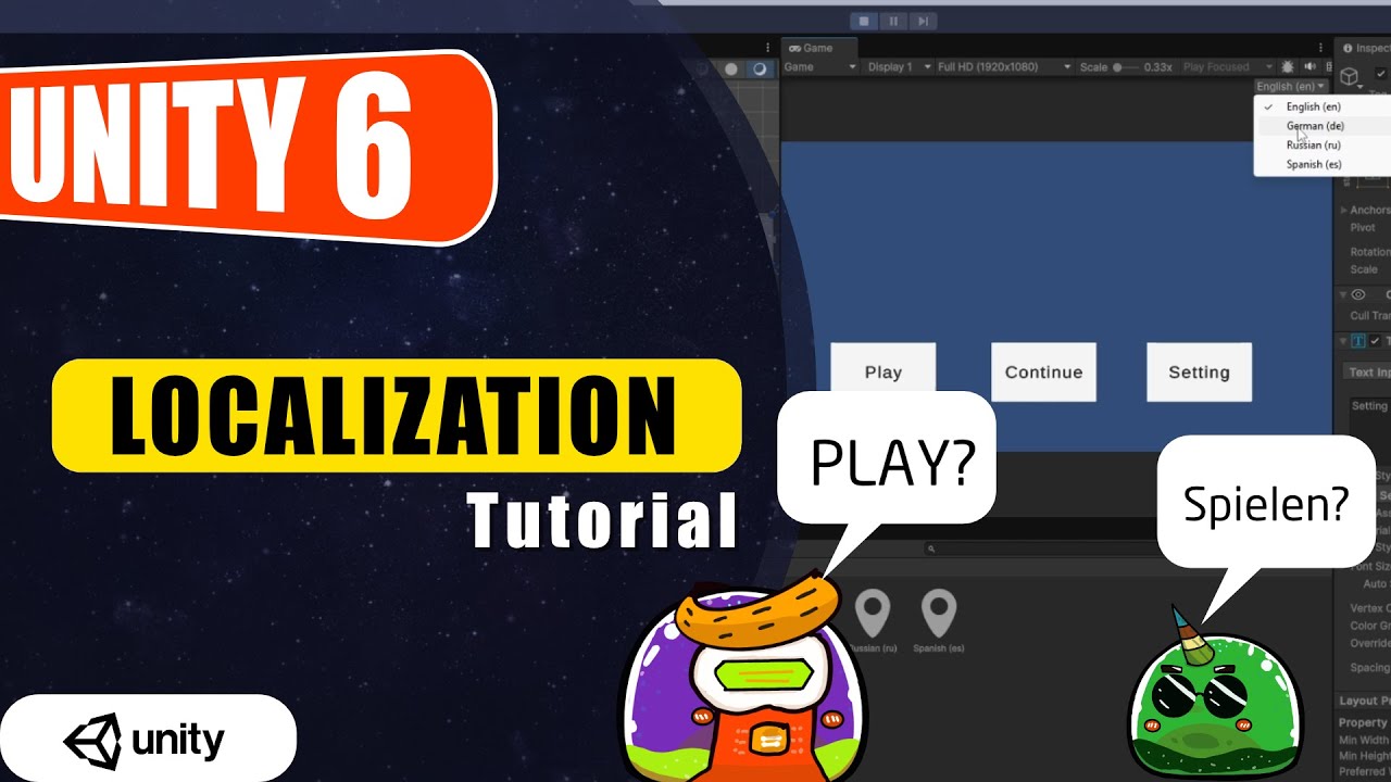 Unity 6 Localization Tutorial – Translate Your Game into Any Language! #unity #localization #easy