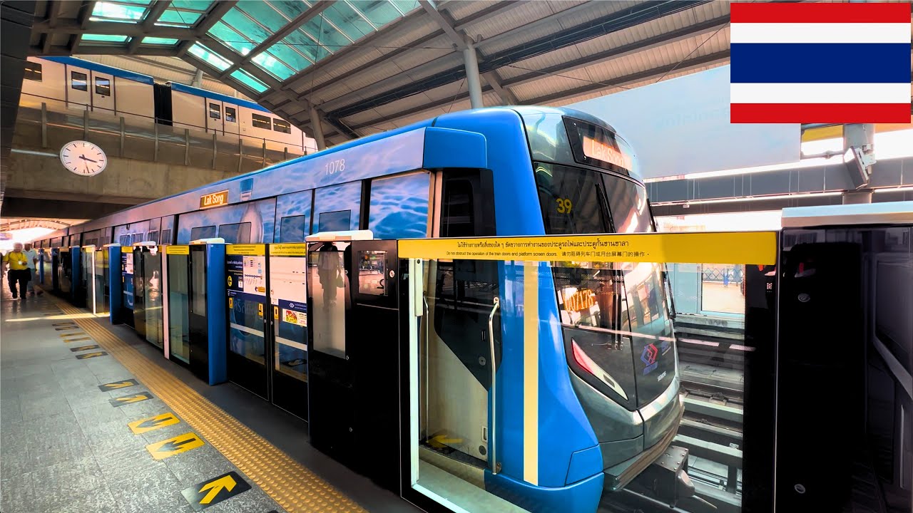 🇹🇭 Bangkok Metro Compilation – BTS Skytrain & MRT Blue + Purple Lines | Thailand Transit