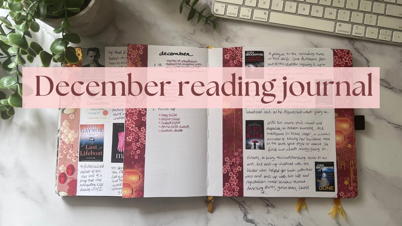 December Reading Journal | Archer & Olive 8x8 |Book bracket | Book matrix | Flip-through