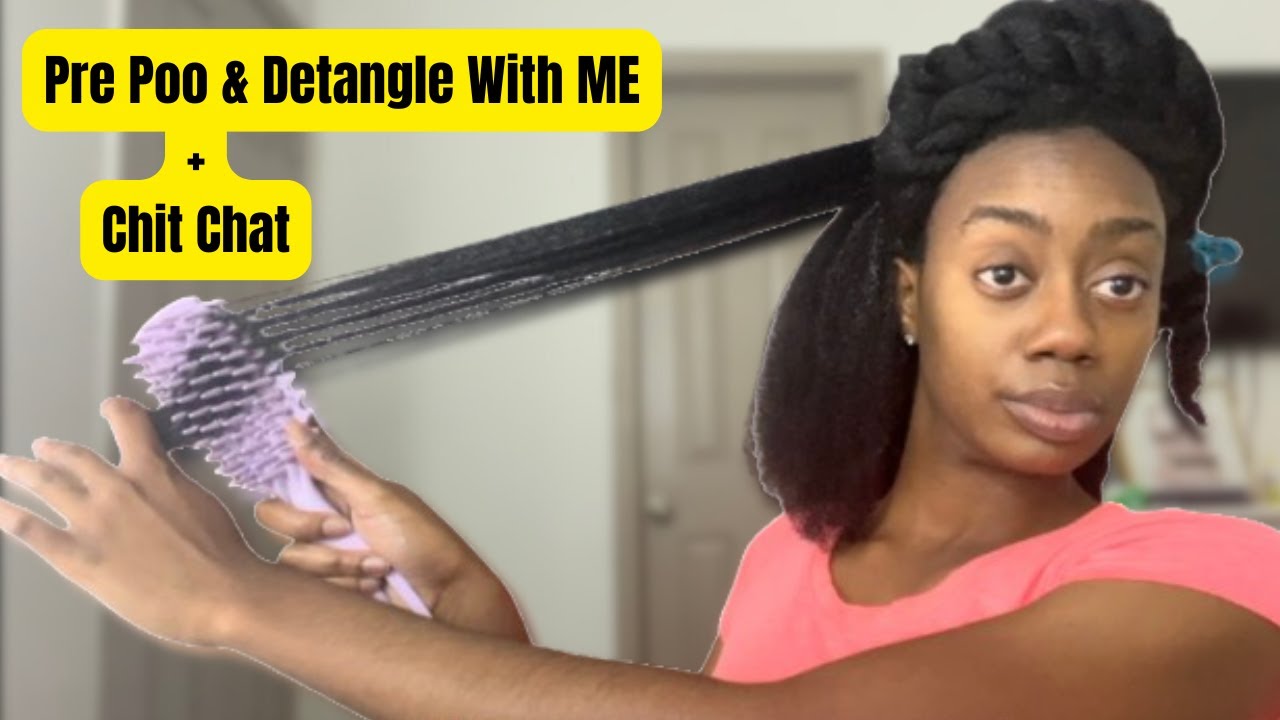 Pre Poo My Natural Hair With Me + Chit Chat ( I have an Addiction 😔)