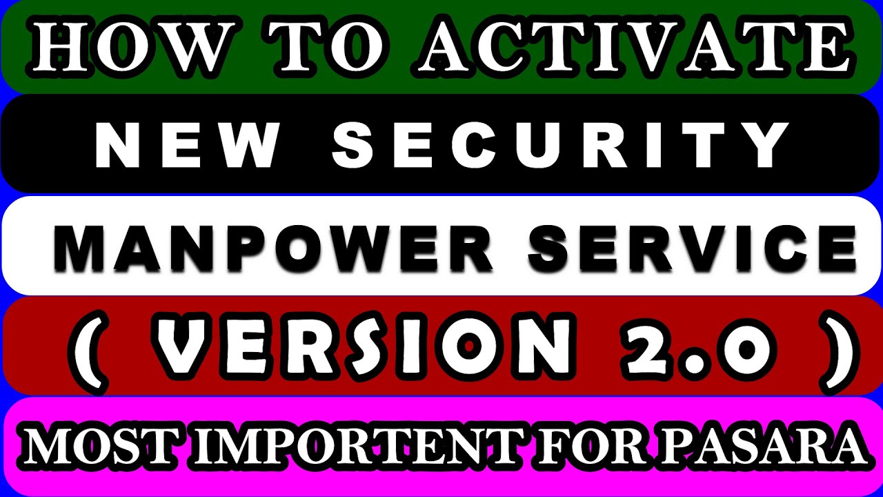 How to Activate / Live New Security Services Version 2.0 Catalogue In GEM E-Market Palace Live 2021.