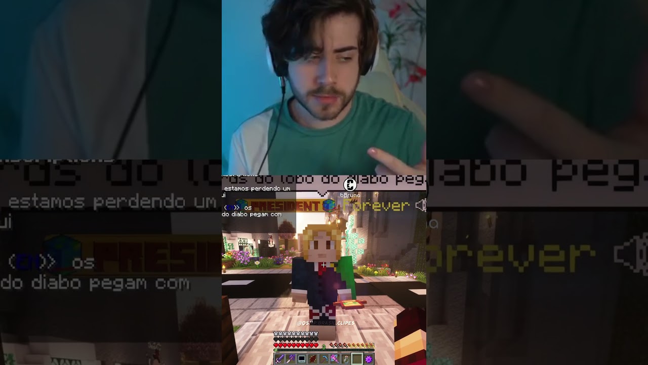 Forever fala muito r&aacute;pido kkkk  #qsmp #qsmpclips #minecraftshorts #foreverplayer #cellbit  #richas