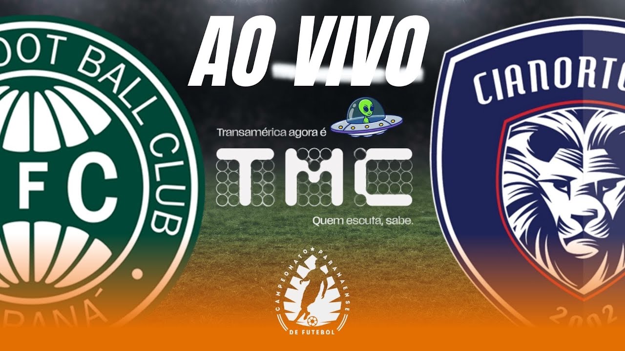 Coritiba x Cianorte - AO VIVO do Couto Pereira - Campeonato Paranaense 4ª de final/volta- 08/02/2026