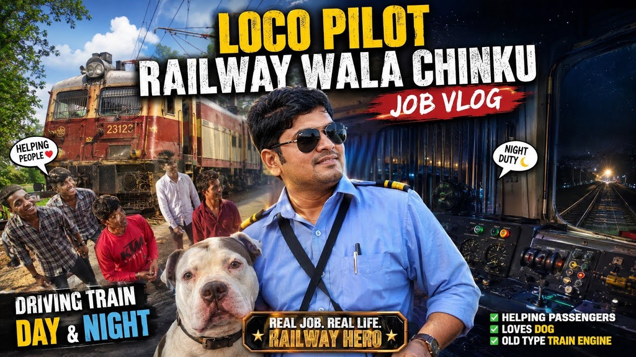 LOCO PILOT DRIVING TRAIN IN DAY & NIGHT, DUTY CHALLENGES, PASSENGERS, FOOD, AND ALP SELECTION