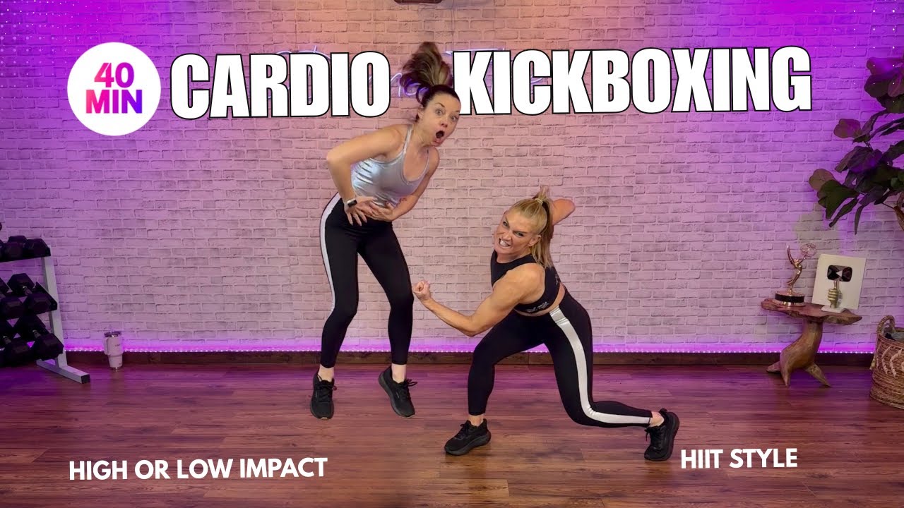 Cardio Kickboxing HIIT Workout | 40 Minutes - No Equipment